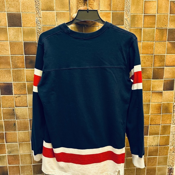 Vintage POLO Ralph Lauren Hockey style jersey Boys XL (18-20) Navy, Dk. Red Wht - Picture 2 of 4